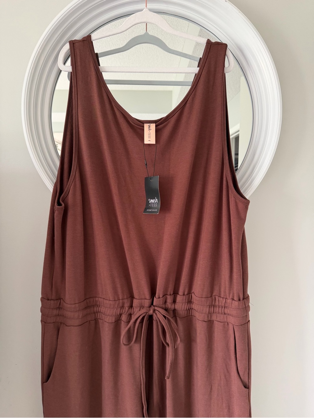 NWT Smash + Tess Happy Hour Romper Classic Cocoa Brown Wide Leg Jumpsuit 4XL - Picture 2 of 11